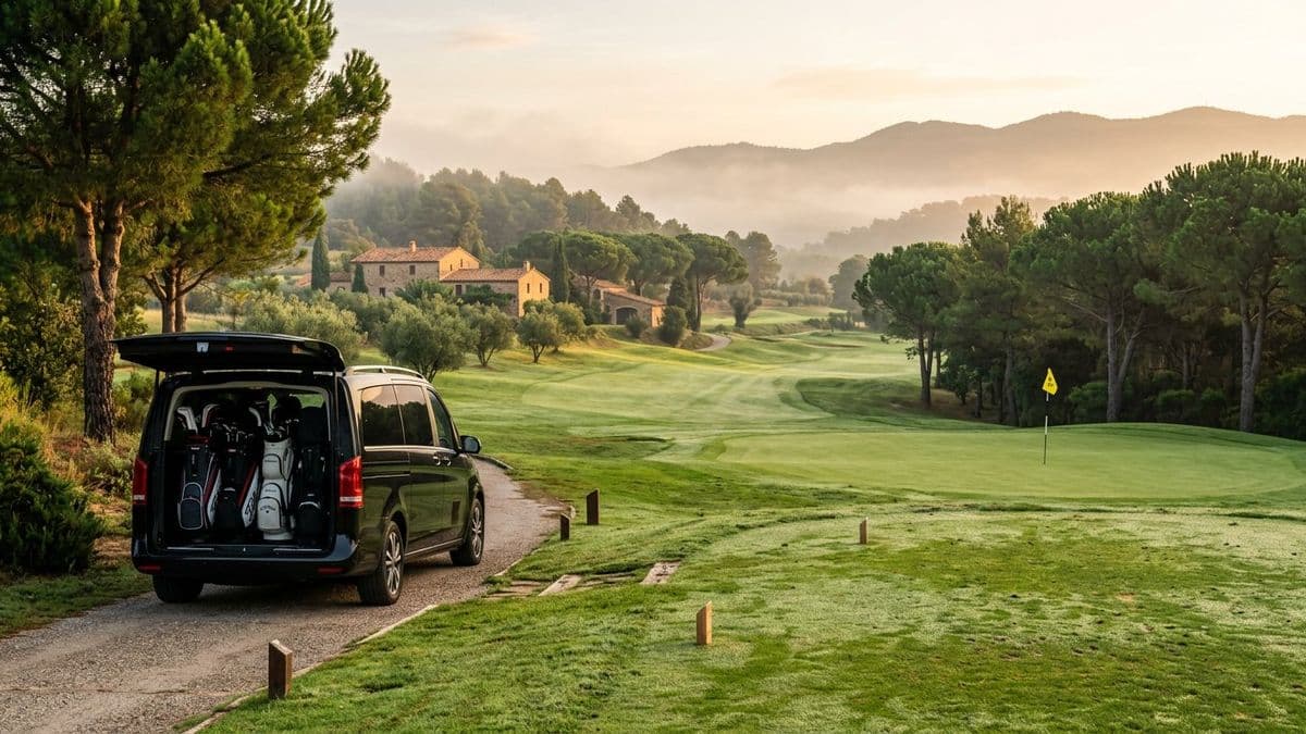 Campo de golf entre pinos del Emporda